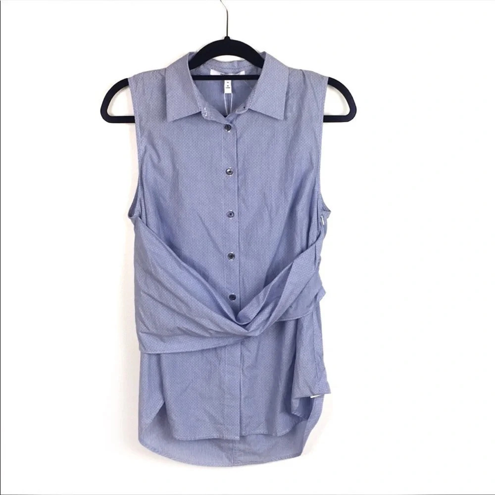 Derek Lam 10 Crosby Sleeveless Button Down Size 10